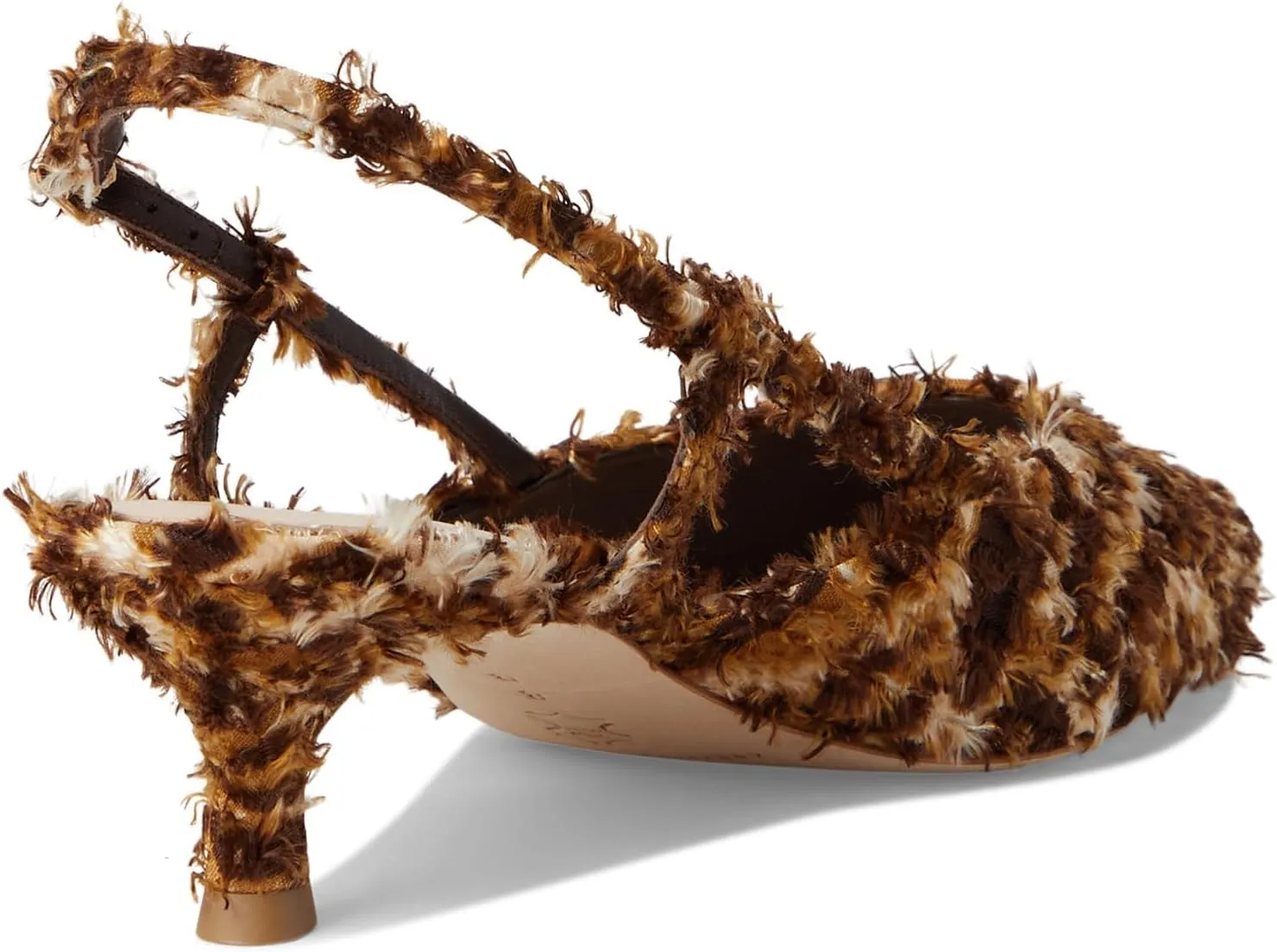 Loeffler Randall Women's Tyson Smocked Sling Back Kitten Heel Pump