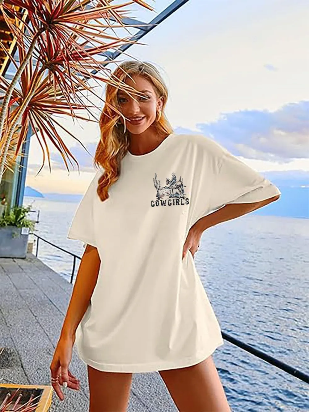 Long Live Cowgirls Shirts Women Oversized Cowgirl Tshirt Vintage Western Tee Country Girl Concert Top