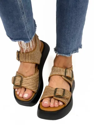 MANDI WEAVE SANDAL in Natural