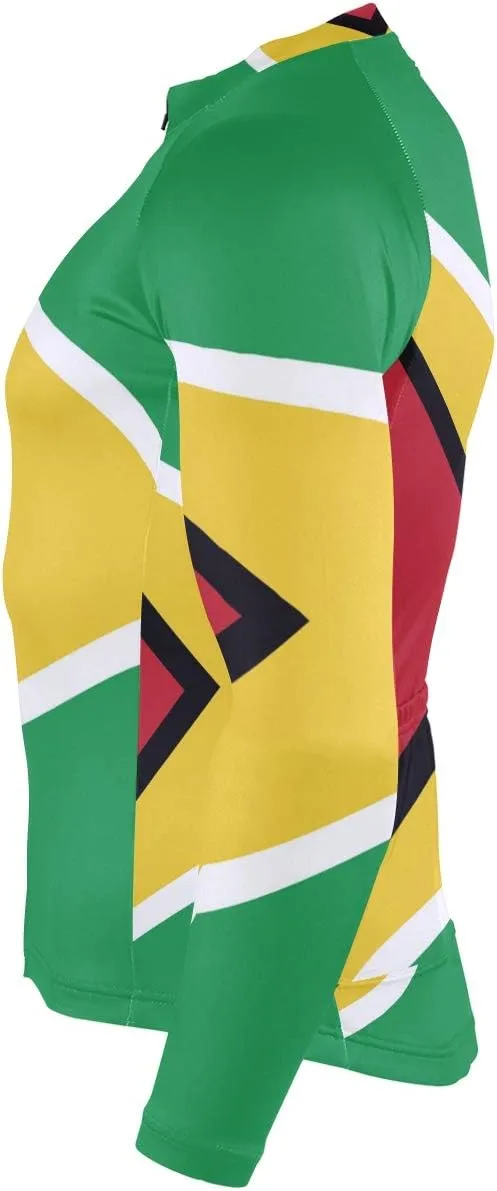 Maryland Flag Men's Cycling Jersey Long Sleeve Breathable Biking Shirts Gear Style