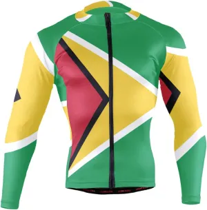 Maryland Flag Men's Cycling Jersey Long Sleeve Breathable Biking Shirts Gear Style