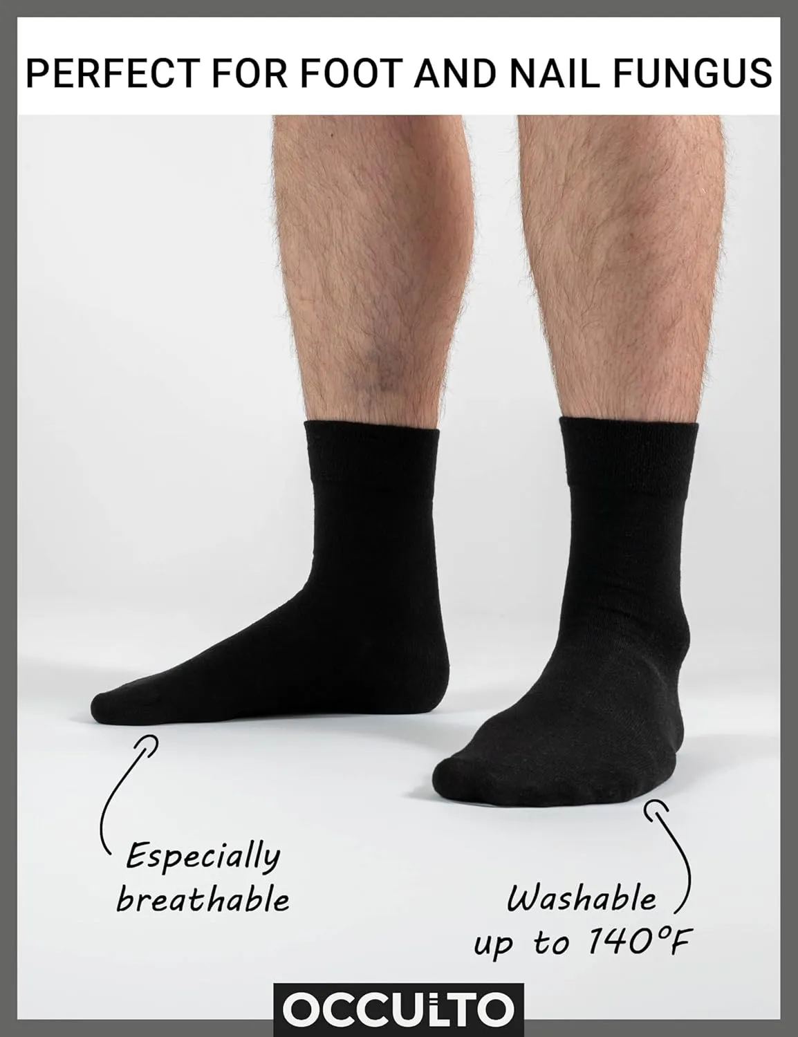 Men 100% Cotton Dress Socks Pack of 10 (model: Ingo)