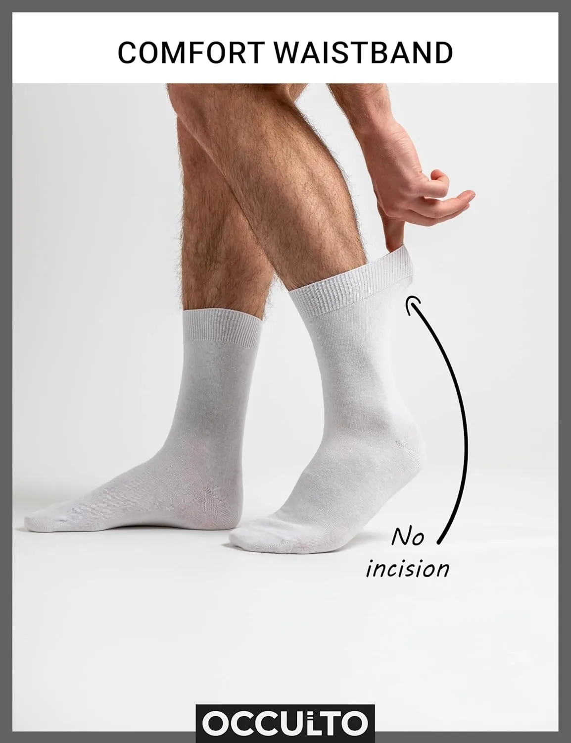 Men 100% Cotton Dress Socks Pack of 10 (model: Ingo)