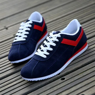Men Breathable flock lace-up men vulcanize shoes