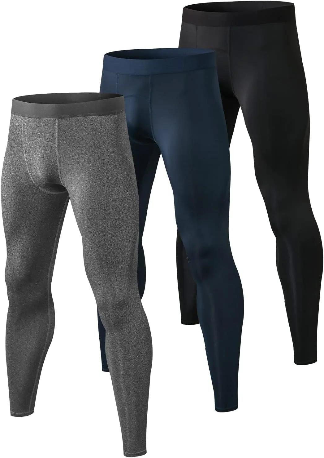 Men's Compression Pants Cool Dry Athletic Workout Leggings Sports Running Active Tights Base Layer
