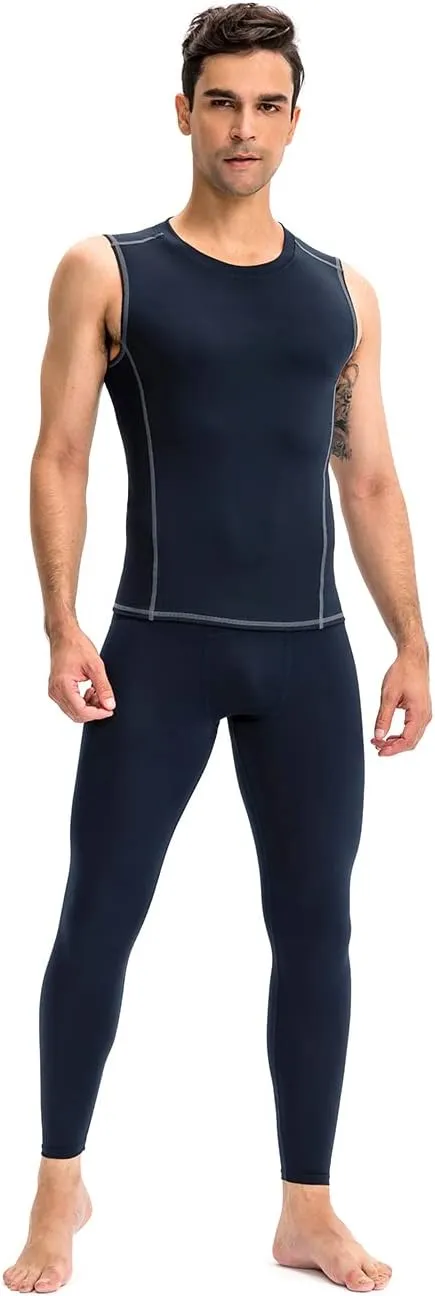 Men's Compression Pants Cool Dry Athletic Workout Leggings Sports Running Active Tights Base Layer