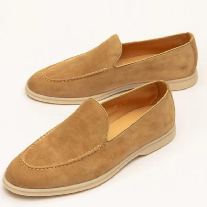 Men's flat-soled, lightweight, versatile, breathable, soft-soled loafers