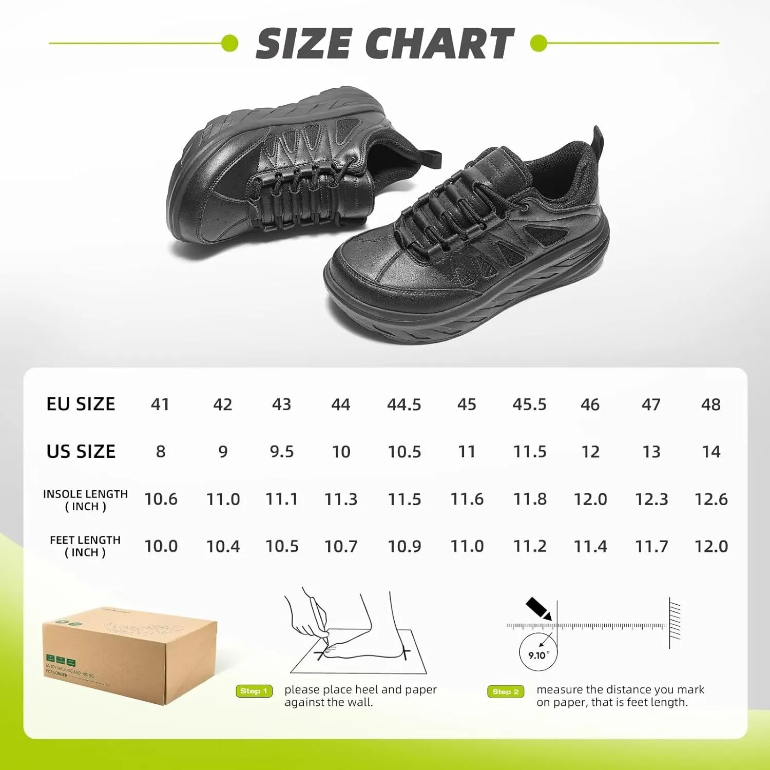 Men's Orthopedic Wide Leather Dress Shoes: Diabetic Arch Support Plantar Fasciitis Comfortable Casual Walking Shoes, Orthotic Flat Feet Work Tennis Sneakers for Swollen Feet and Heel Pain Relief