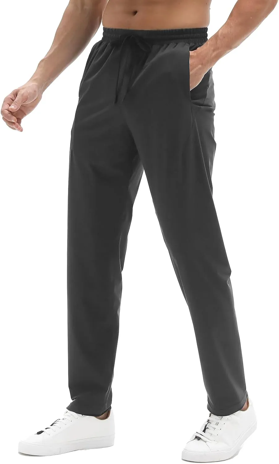Men's Sweatpants, TriProof Stretch Track Pants Men with Zipper Pocket Drawstring Joggers for Men Lightweight Pants