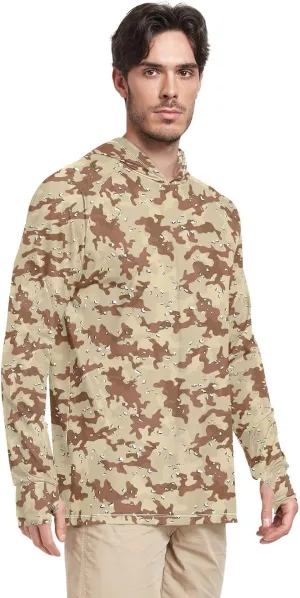 Men's UPF 50  Sun Protection Hoodie Shirt Long Sleeves SPF UV T-Shirt Rash Guard Fishing Outdoor Lightweight Shirt