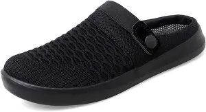 Men's Women's Summer Flat Sole Light Weight Breathable Mesh Quick Dry Beach Slippers Anti-Slip Garden Sandals Clogs Shoes Indoor Outdoor