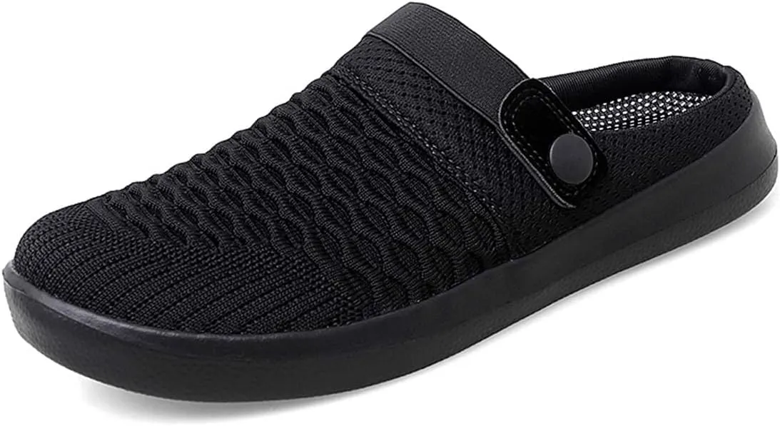 Men's Women's Summer Flat Sole Light Weight Breathable Mesh Quick Dry Beach Slippers Anti-Slip Garden Sandals Clogs Shoes Indoor Outdoor