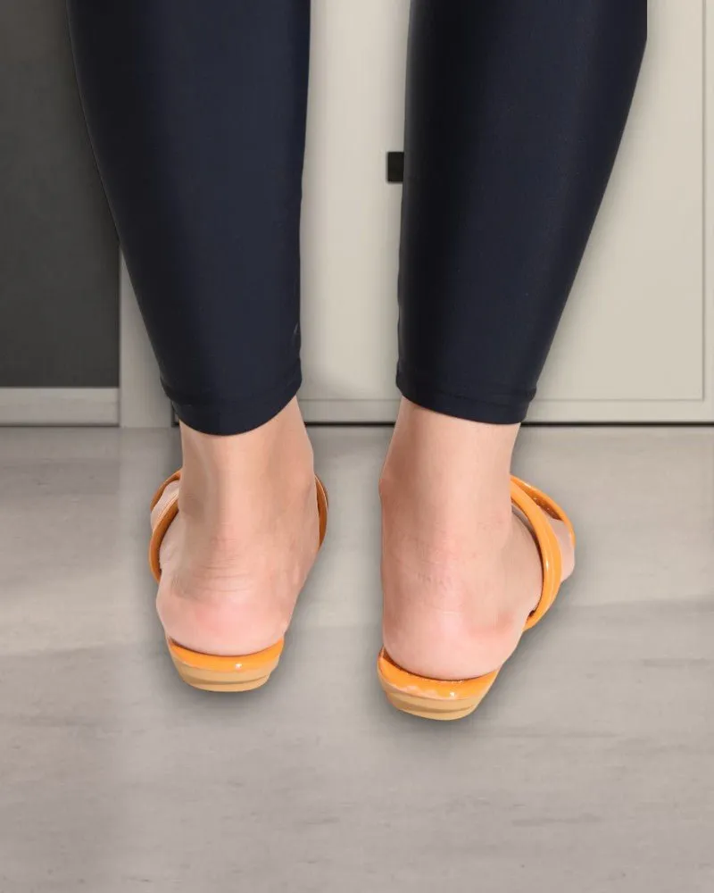 Mustard Slip On Sandal