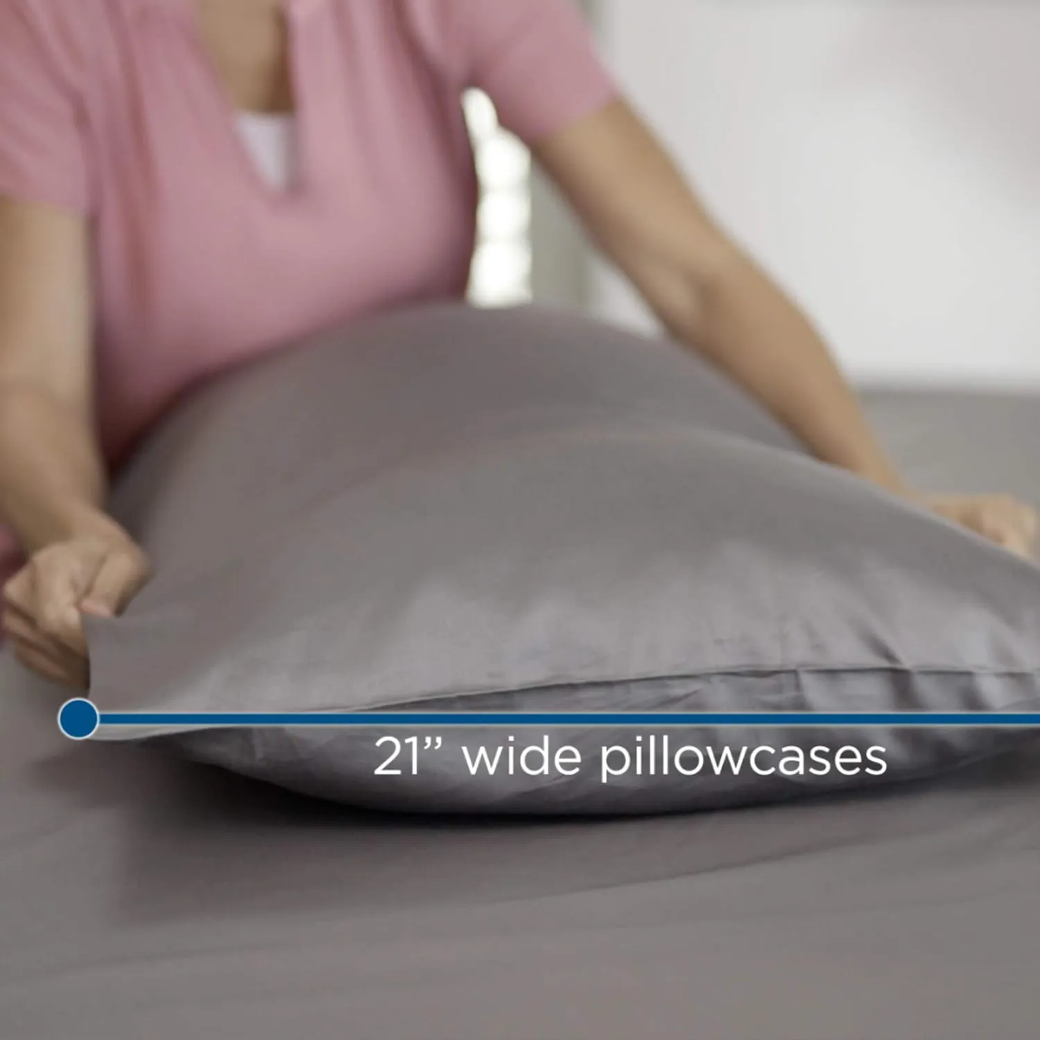 MyPillow Giza Dreams Bed Sheets, 100% Certified Giza Egyptian Cotton, Deep Pocket, Sateen Weave [King, Lake Blue]