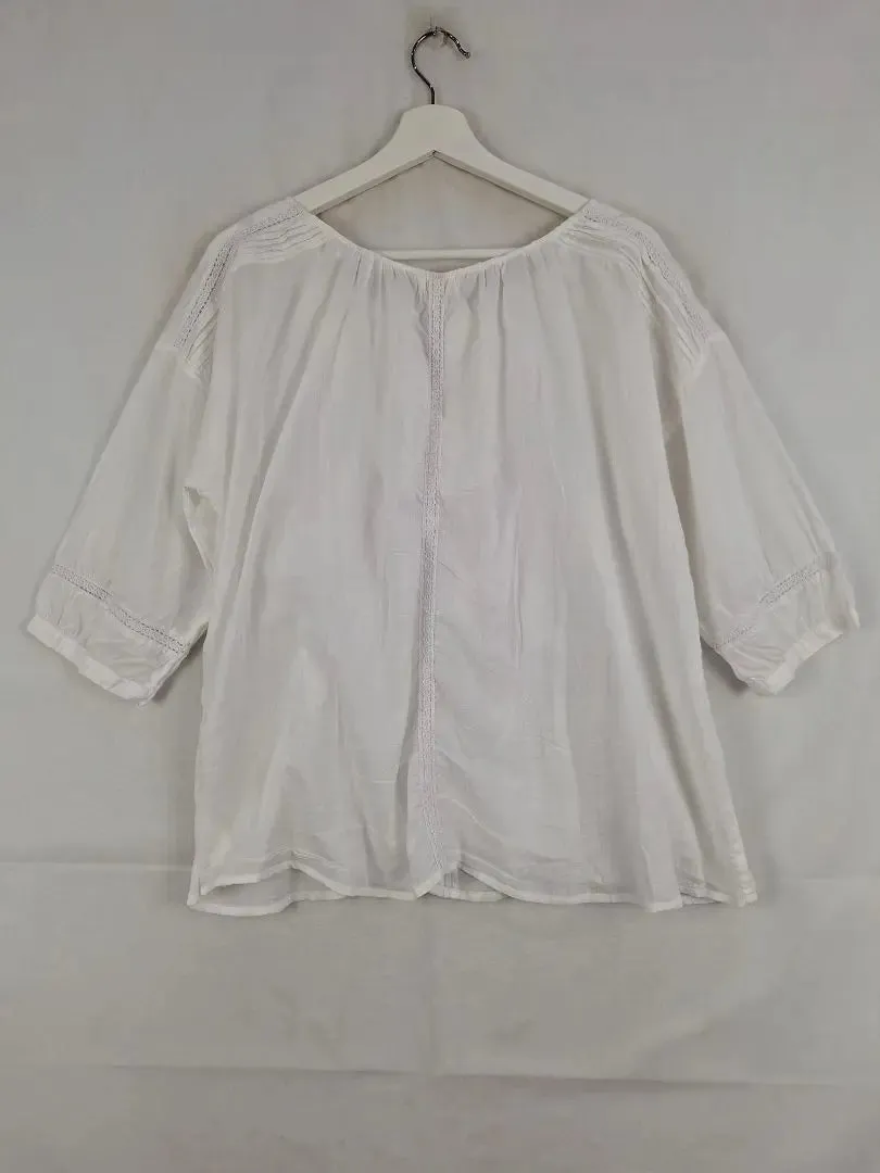 Namastai Lightweight Lacey Boho Blouse Size M