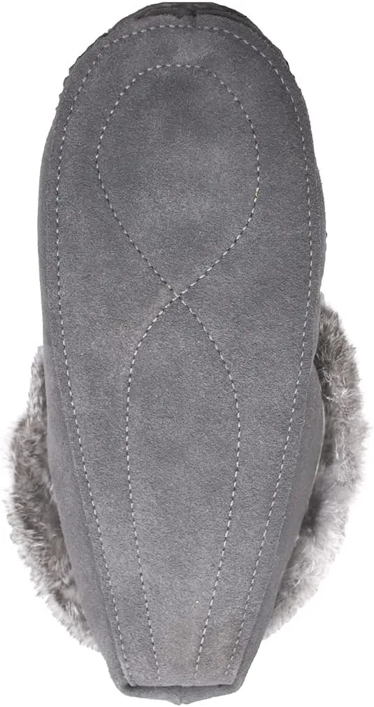 Native dechic Slippers Unisex Canada Made Moccasins Leather Slippers for Women Real Fur Slippers