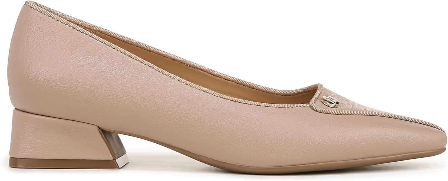 Naturalizer Womens Georgia Pointed Toe Low Block Heel Pump