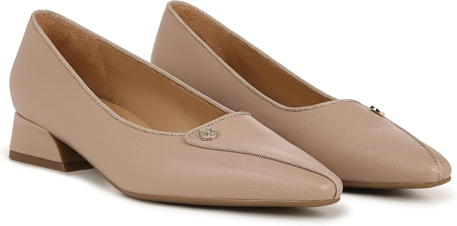 Naturalizer Womens Georgia Pointed Toe Low Block Heel Pump