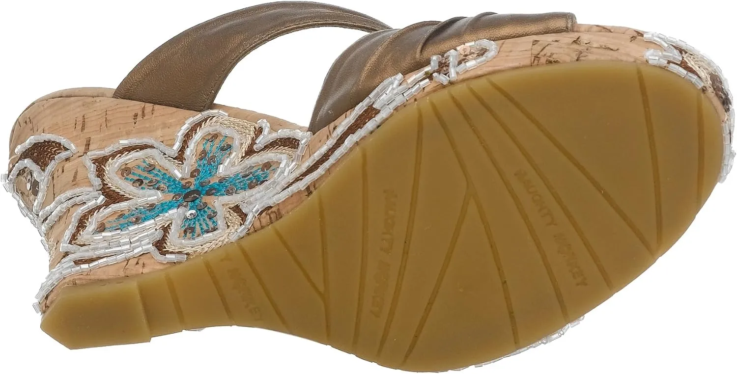 Naughty Monkey Women's All Night Wedge Sandal