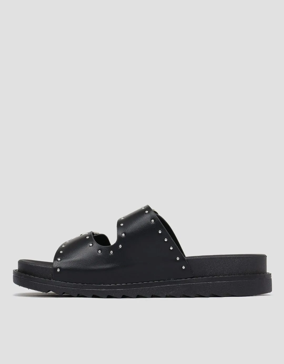 Nevada Buckle Strap With Beads Slipper Sandal Wanita