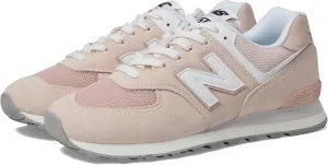 New Balance Unisex 574 V2 Familiar Ground Sneaker, Pink/White, 9.5 US Men