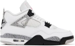 Nike Air Jordan 4 Retro White Cement Men's Basketball Shoes Summit White/Fire Red FV5029-100