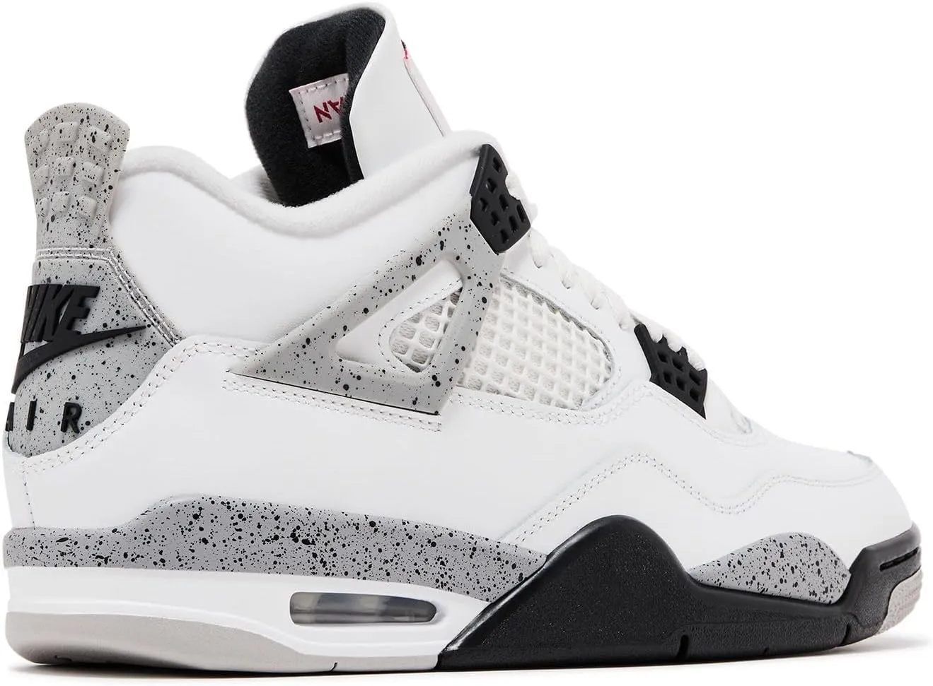 Nike Air Jordan 4 Retro White Cement Men's Basketball Shoes Summit White/Fire Red FV5029-100
