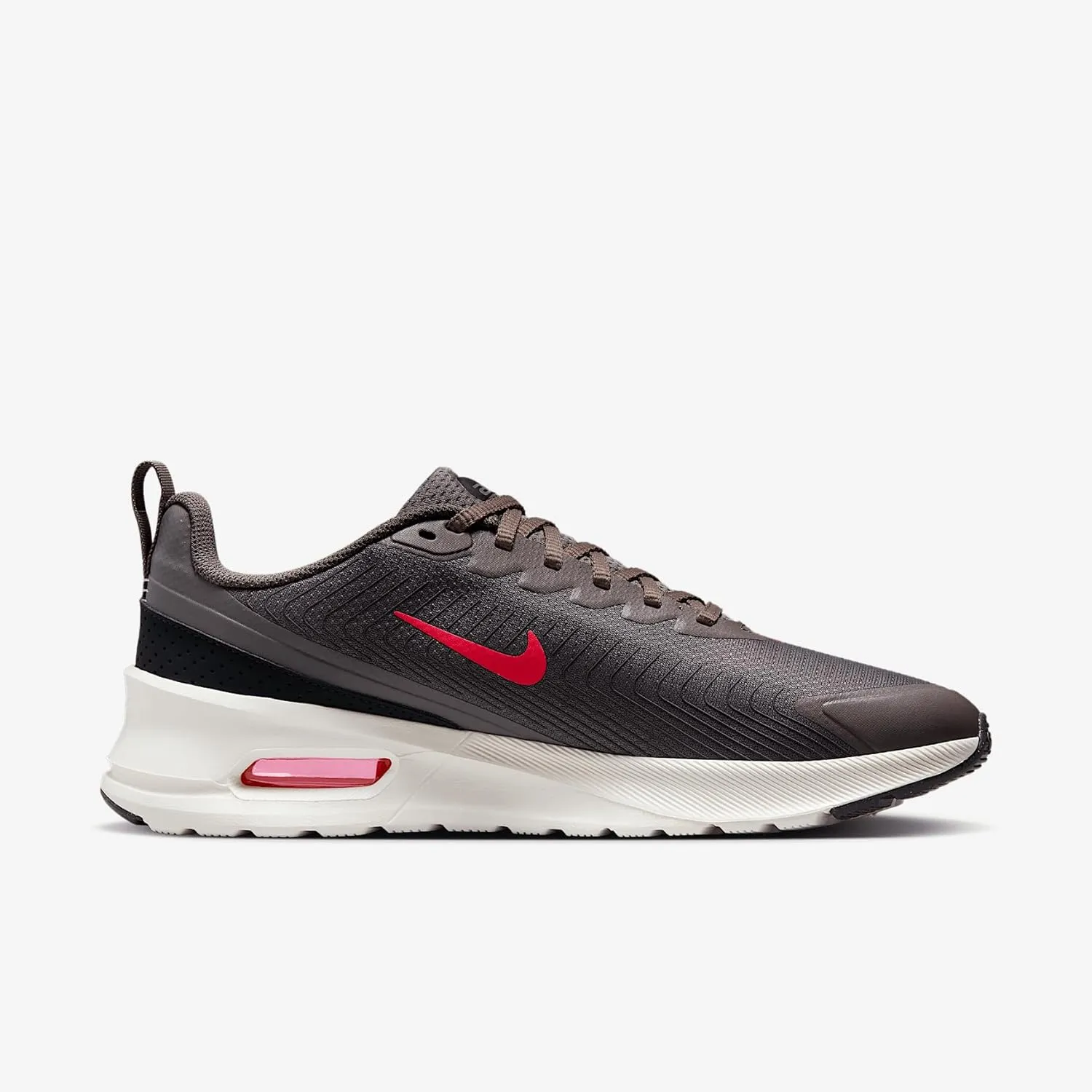 Nike Air Max Nuaxis Men's Shoes (FD4329-200, Cave Stone/Flat Pewter/Dark Smoke Grey/Bright Crimson)