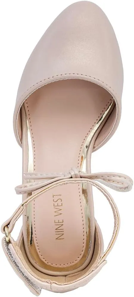 Nine West Girls Sandals Low Heel Dress Pump Ankle Strap Closed Toe Wedding Party for Big Kids & Little Kids