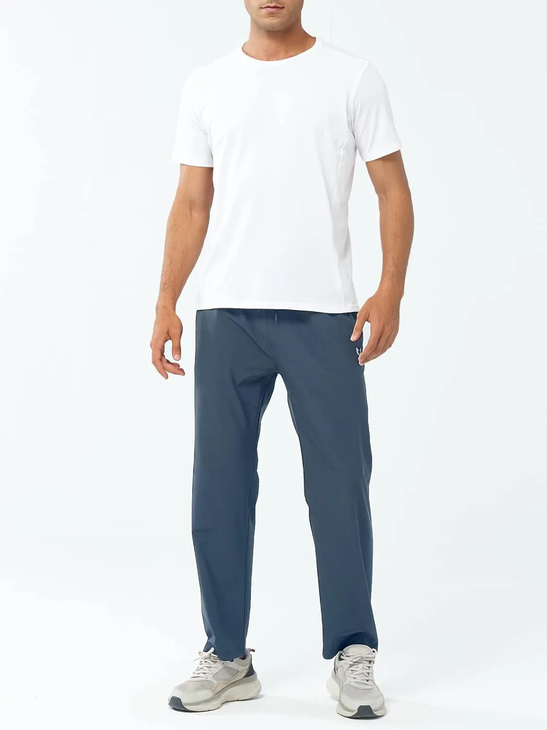 NORTHYARD Men's Athletic Pants Running Workout Joggers Lightweight Gym Jogging Track Casual Sweatpants with Zipper Pockets