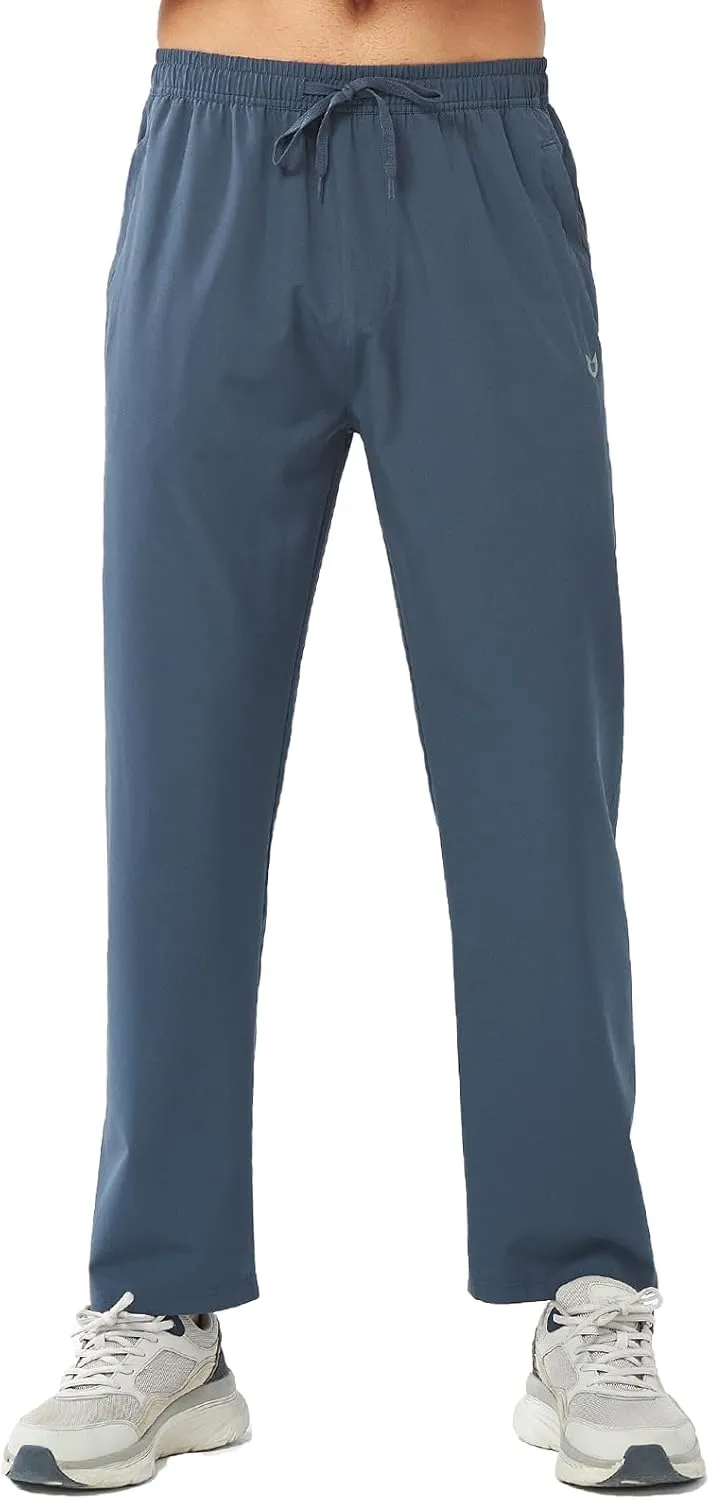 NORTHYARD Men's Athletic Pants Running Workout Joggers Lightweight Gym Jogging Track Casual Sweatpants with Zipper Pockets