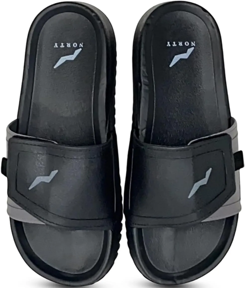 NORTY Men’s Slides Sandal Sport Sandals Open Toe Slip on Indoor Outdoor Shoes