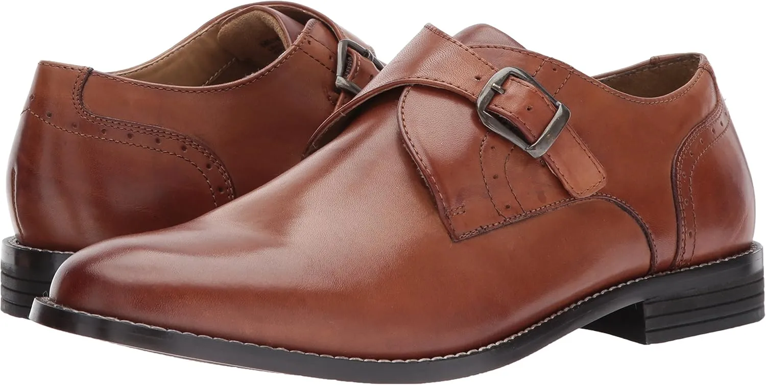 Nunn Bush Men's Sabre Monk Strap Slip-On Loafer