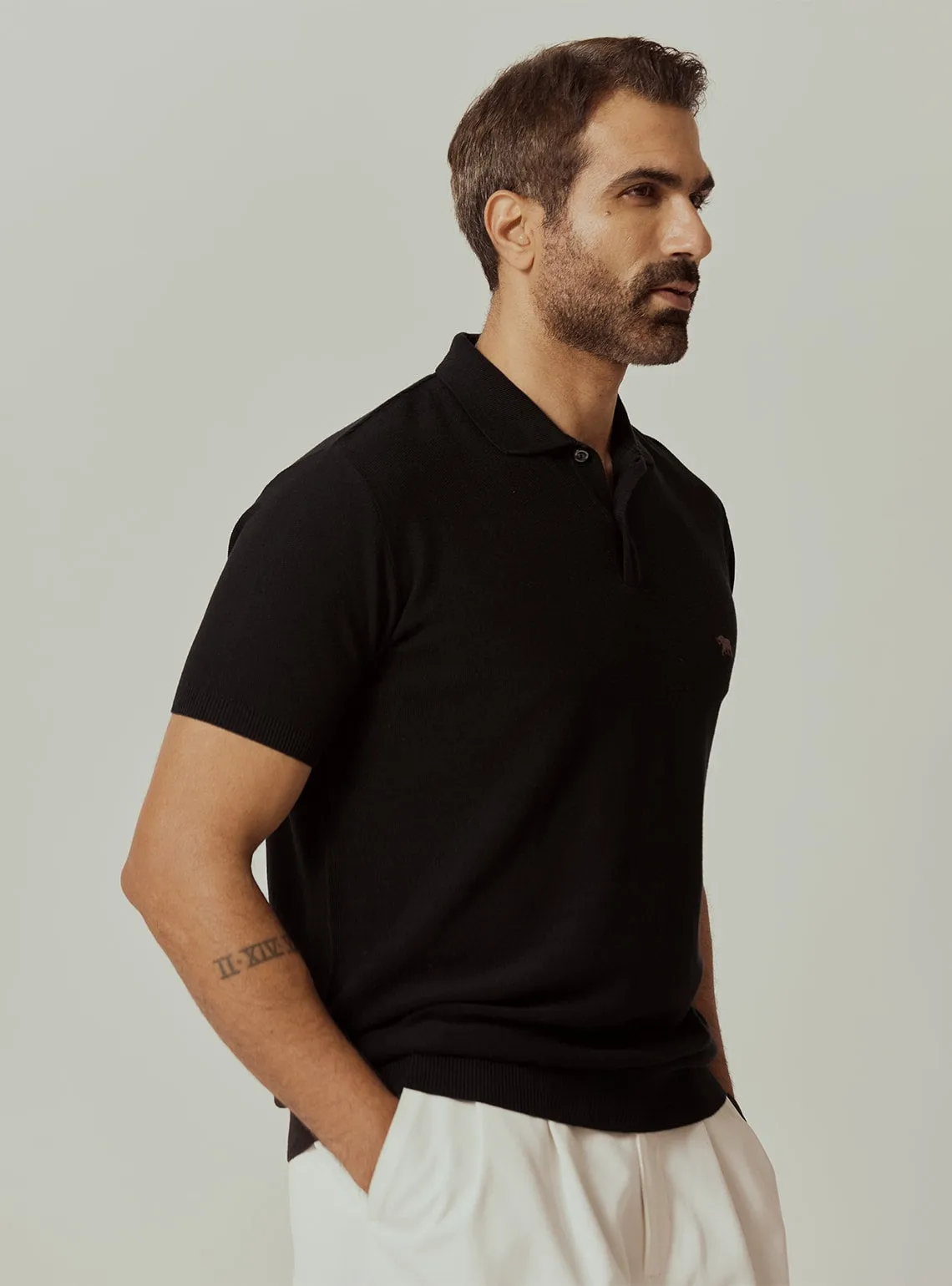 Obsidian Cotton Polo