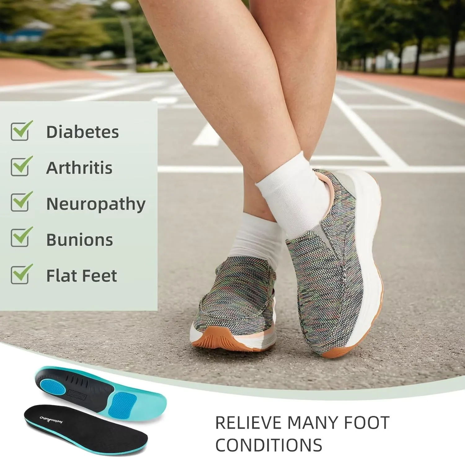 OrthoComfoot Women's Orthopedic Comfortable Walking Shoes, Casual Arch Support Slip-On Shoes for Plantar Fasciitis, Breathable Orthotic Loafers for Foot and Heel Pain Relief