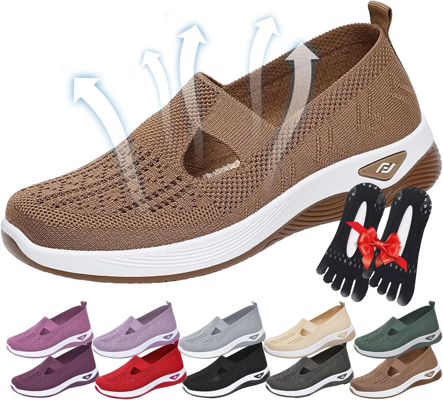 Orthowalkway Womens Shoes, Orthowalkway, Orthowalk, Flat Sandals, Women-Adults, Casual, Black, Size 6
