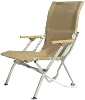 Outdoor Folding Chair Aluminium Portable Recliner Camping Leisure Armchair Real Leisure Fishing Beach Chair Outdoor Recliner (Color : 4th Gear adjustable-01) (Large02)