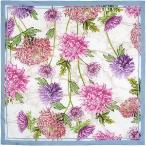 Pavlovo Posad Cotton Shawl for Women 45.3x45.3 (115x115 cm) 100% Cotton Scarf for Women, Wrap, Fashion Scarves
