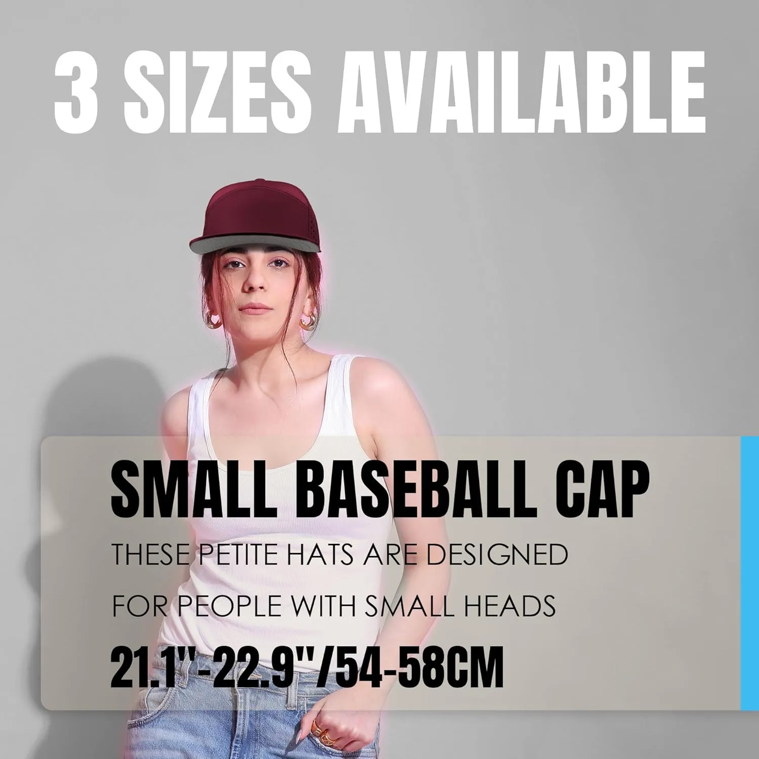 Performance Snapback Hats for Men Women,Flat Bill Cap,Golf,Running,Workout
