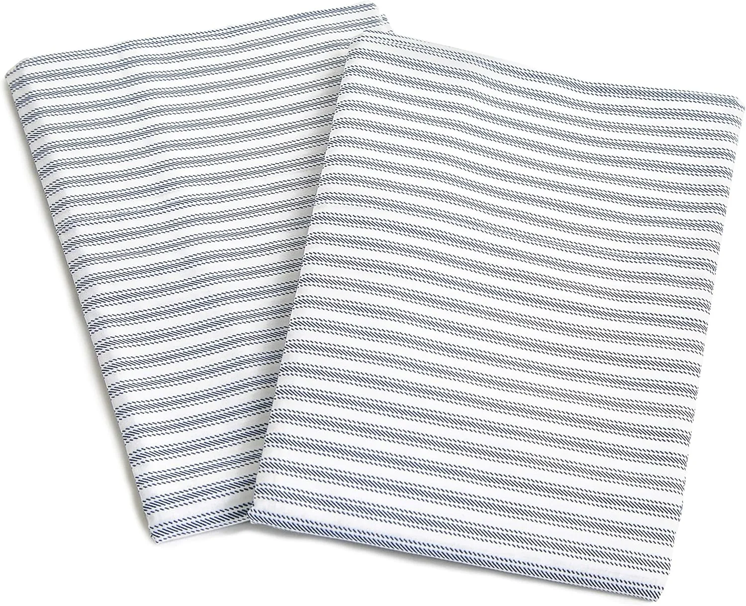 Peru Pima Bed Sheet Set – Full Size, 4 Pieces, 100% Peruvian Pima Cotton, Percale, 415 Thread Count, Cooling, Breathable & Soft, Hotel-Quality Bedding, Nautical Stripe Blue
