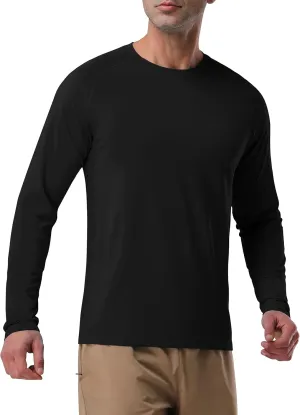Pioneer Camp Men's Sun UV Protection SPF Shirts UPF50  Rash Guard Long Sleeve Lightweight Hiking Quick Dry Running Swim Shirt