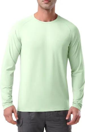 Pioneer Camp Men's Sun UV Protection SPF Shirts UPF50  Rash Guard Long Sleeve Lightweight Hiking Quick Dry Running Swim Shirt