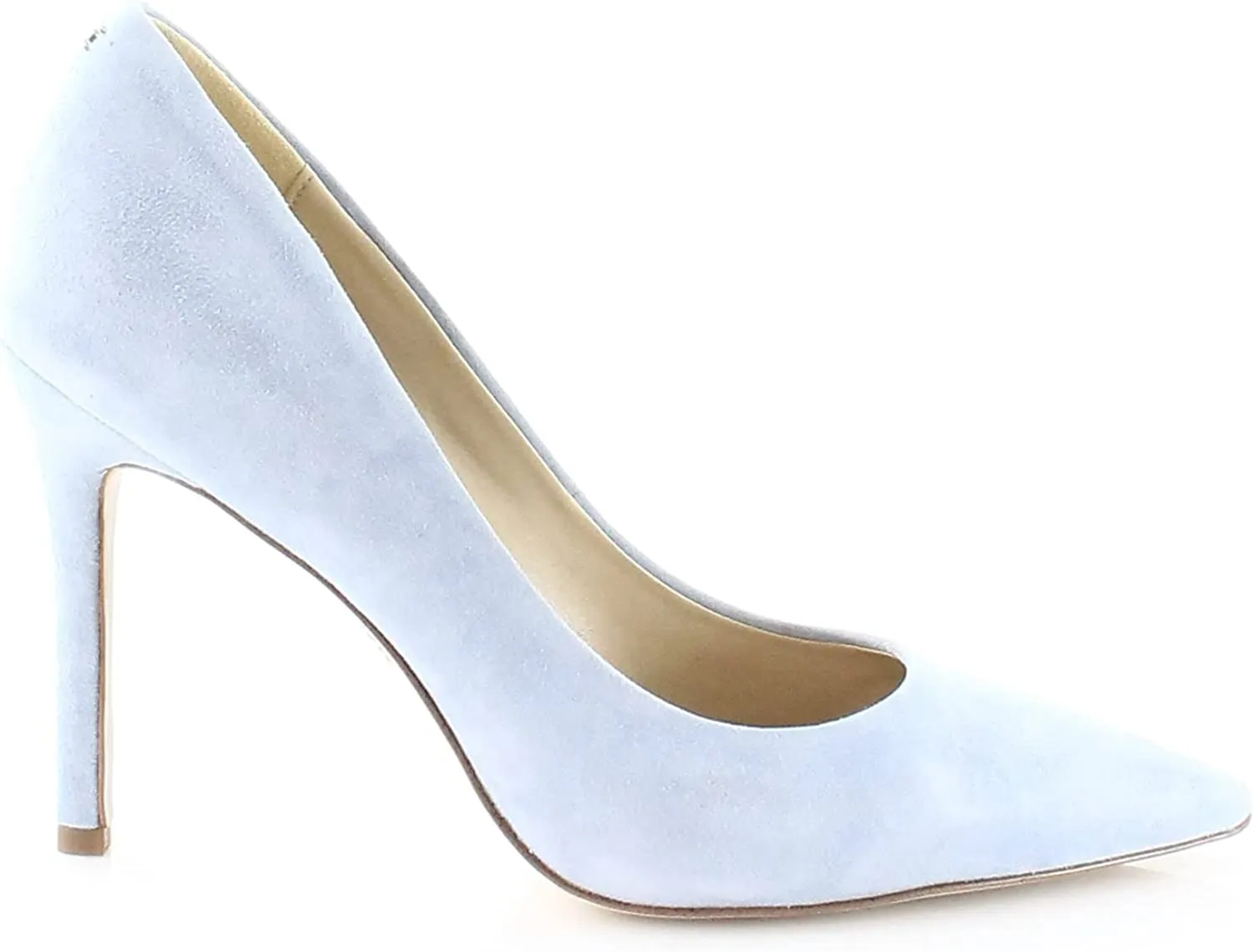 Pointy Stiletto Toe Suede Edelman Pumps Heel On Extensive catalog Slip Blue Cerulean Sam Flexible Hazel