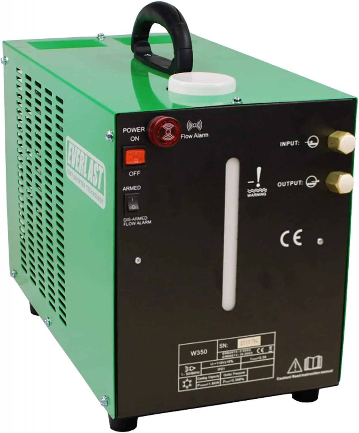 PowerCool W350 TIG Welding Torch Cooler, 110v, Compatible with Miller, Lincoln, Thermal Arc, ESAB, and other TIG Welding Brands