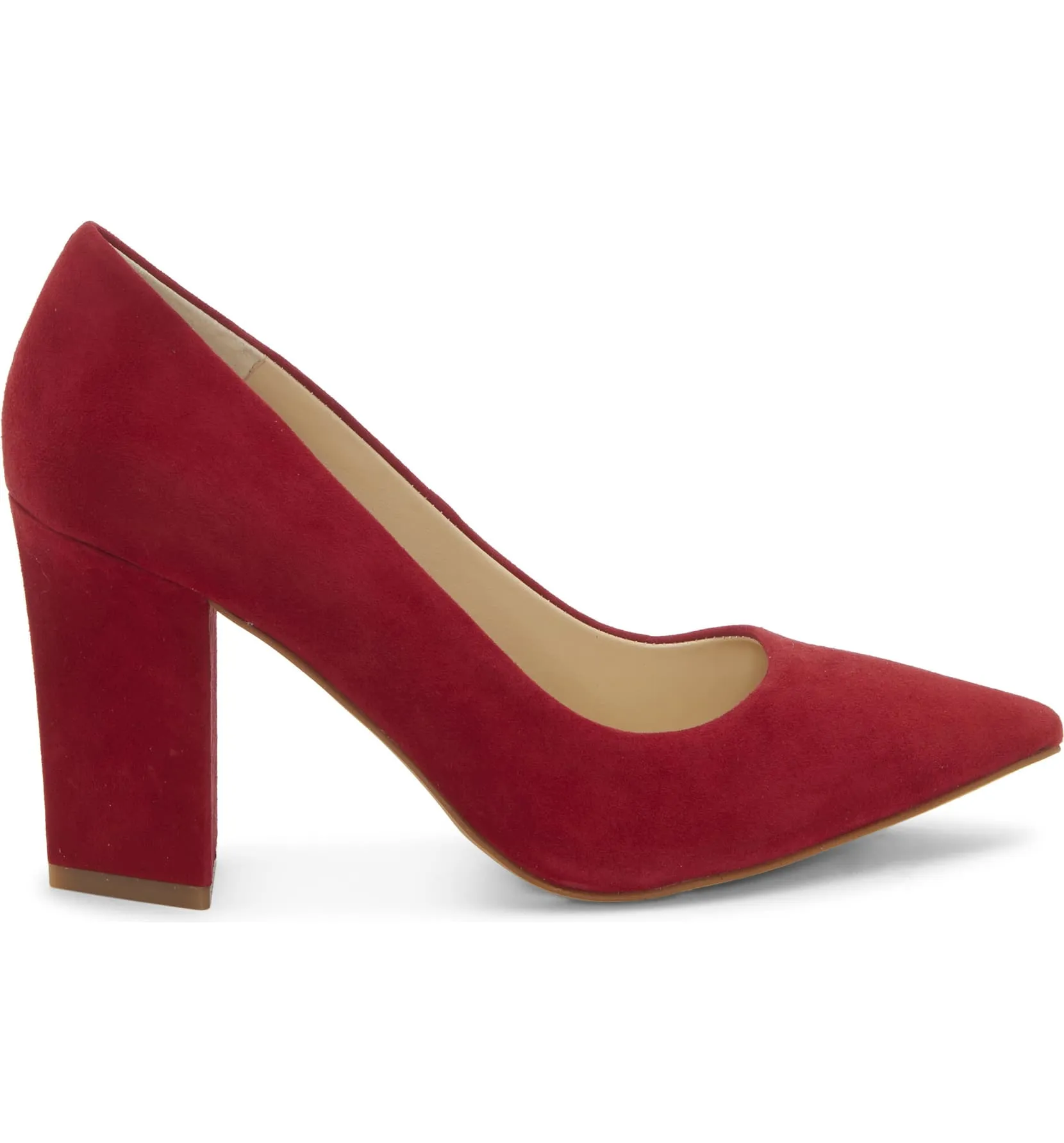 Pump CANDERA 03) Camuto Dress (10, Artificial Intelligence (AI) Pumps Red Heel Toe Red Suede Vince Block Pointed Worldwide shipping