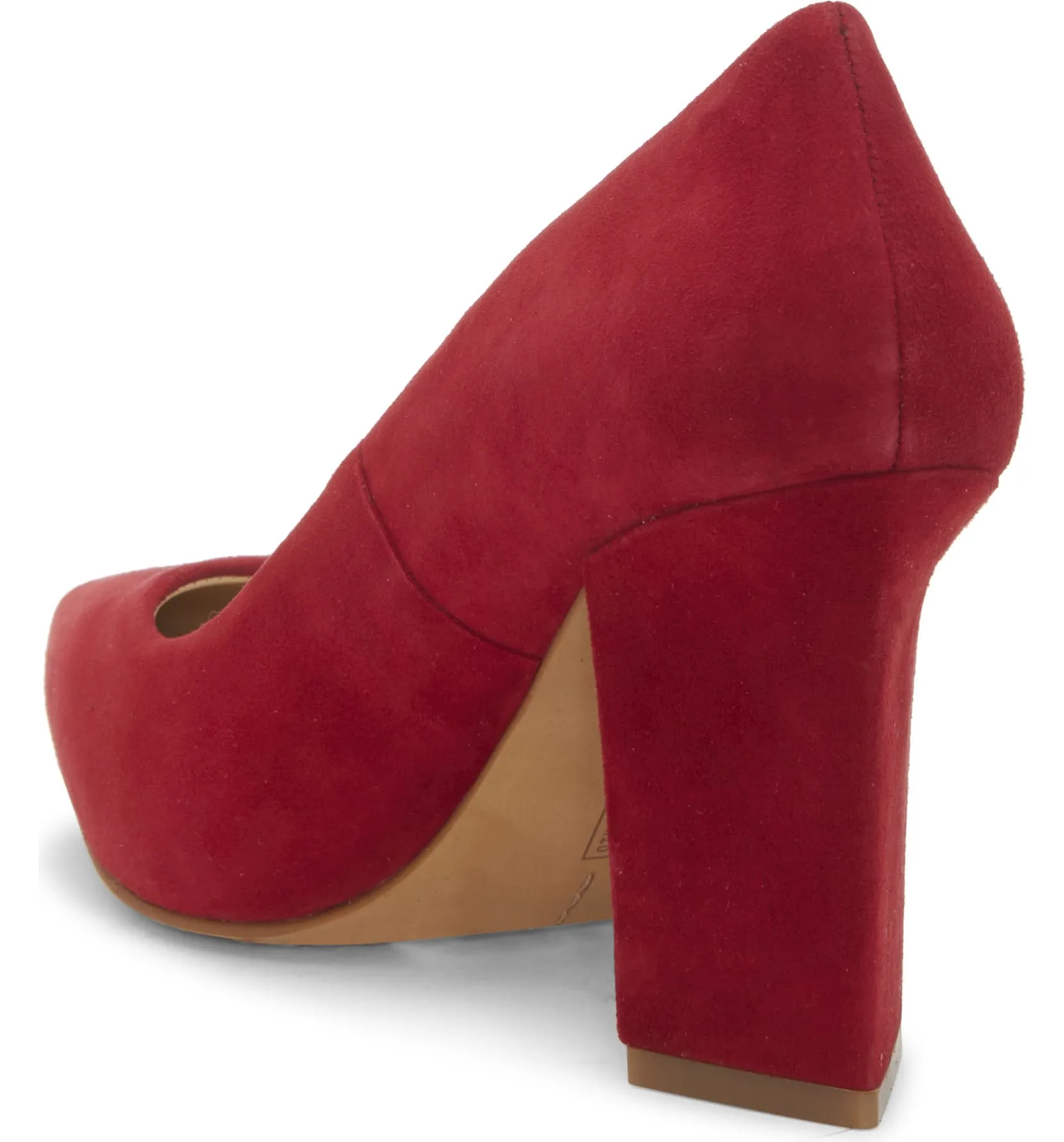 Pump CANDERA 03) Camuto Dress (10, Artificial Intelligence (AI) Pumps Red Heel Toe Red Suede Vince Block Pointed Worldwide shipping