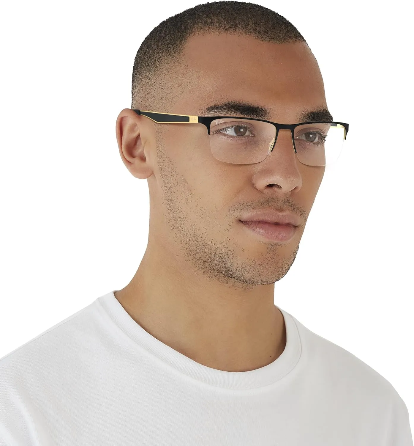 Ray-Ban Rx6335 Rectangular Prescription Eyeglass Frames