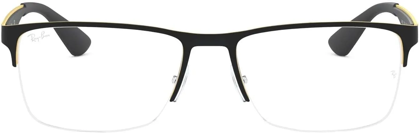 Ray-Ban Rx6335 Rectangular Prescription Eyeglass Frames