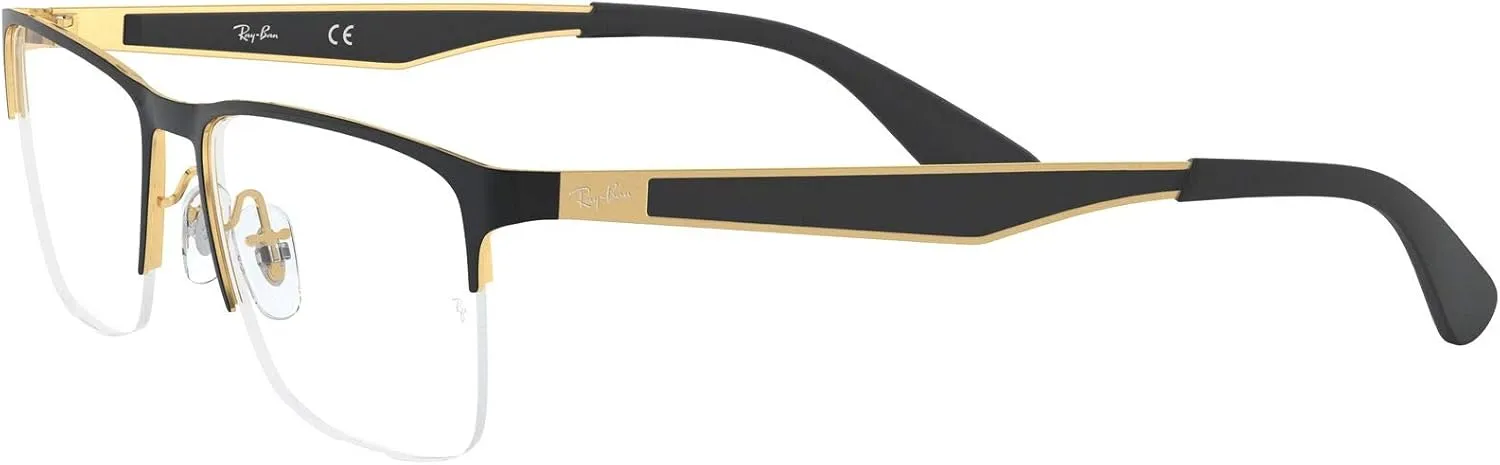 Ray-Ban Rx6335 Rectangular Prescription Eyeglass Frames