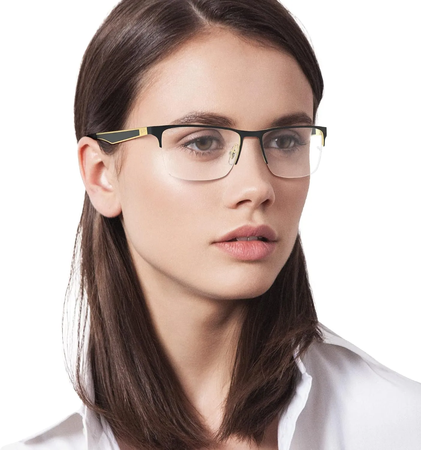 Ray-Ban Rx6335 Rectangular Prescription Eyeglass Frames